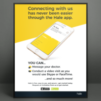 Hale App Promotional Poster